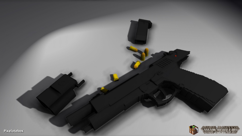 mine imator gun pack model
